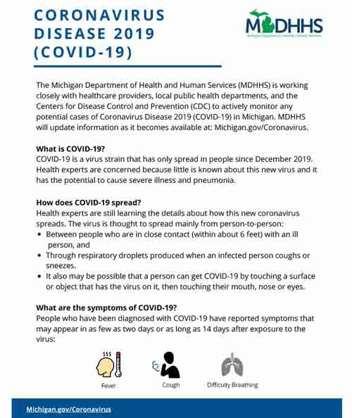 Updated COVID-19 Information for Clarkston MI